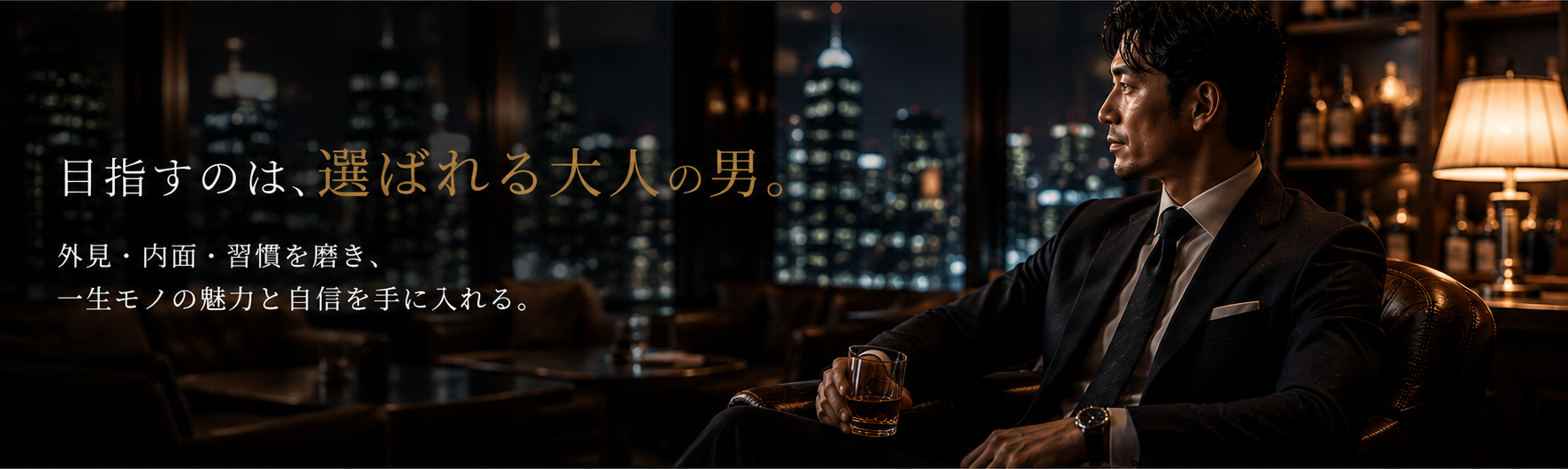 目指すのは、選ばれる大人の男